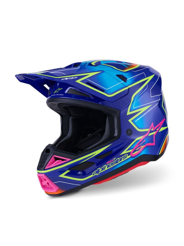 HELMET SM7 CAST BLU/YL/PINK XS
