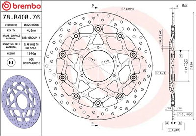 BRAKE DISC FLOAT FR