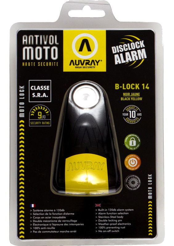 BLOCK DISC B-LOCK ALARM SRA YE