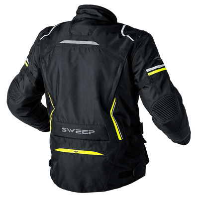 Sweep Outback vt jacka, svart/gul, 5XL, D-mått