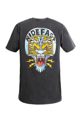 TEE LION FADED BLACK 3XL