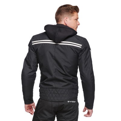 Sweep Motorod mc jacka, svart/vit, 2XL