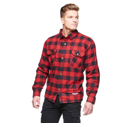Sweep Manitou MC flannelskjorta, röd/svart, M