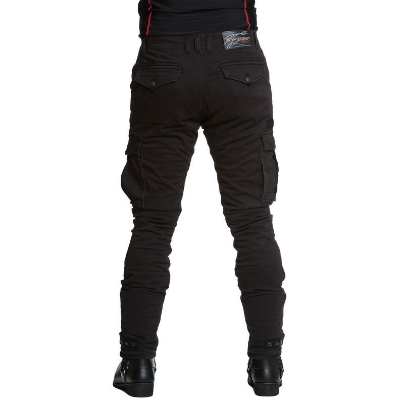 Sweep Black Jungle aramid förstärkt mc jeans, W42 L32