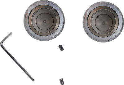 AXLE CAP FRONT CHROME