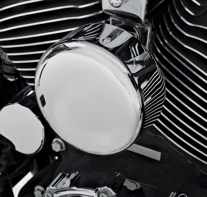 COVER HORN RND CHR