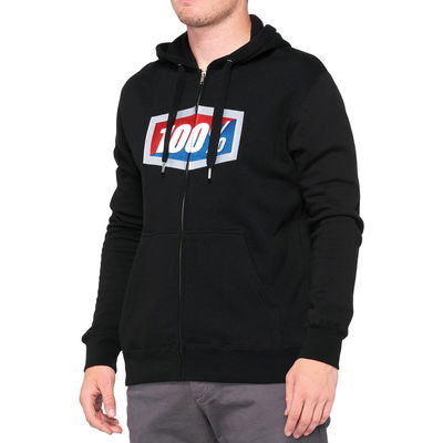 FLEECE ZIP OFFICIAL BK XL