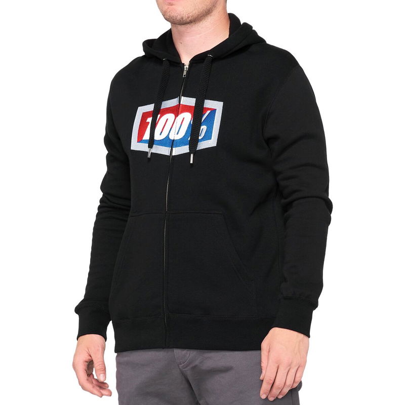 FLEECE ZIP OFFICIAL BK XL