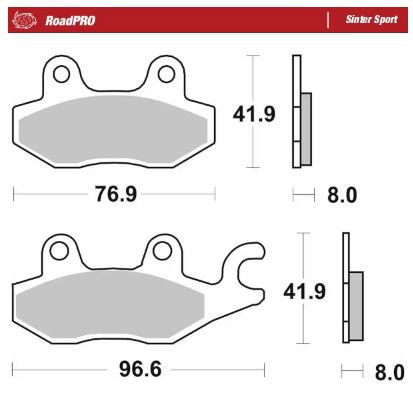 BRAKE PAD SINTER SPORT REAR