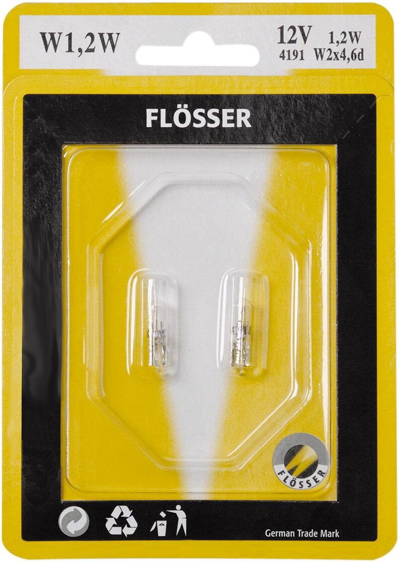 BULB 12V 2W T5 W2X4 6D 10PK