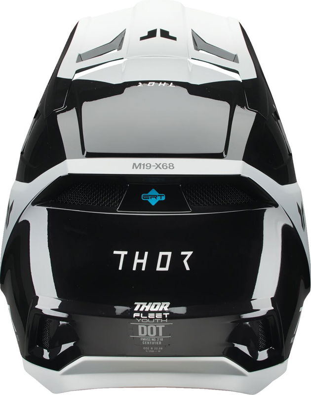 HELMET FLEET YTH STORM BK/WH L