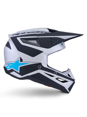 HELMET SM3 HEAT SILV/BL/BLK XS