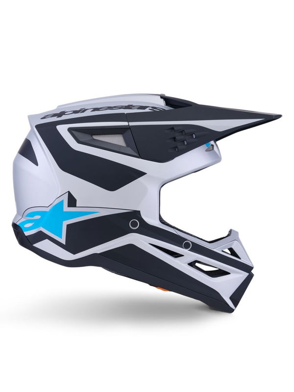 HELMET SM3 HEAT SILV/BL/BLK XS