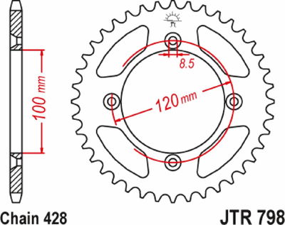 SPROCKET RR YAMAHA 46T