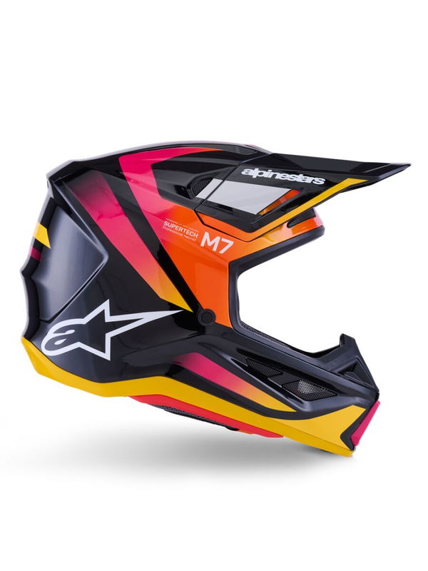 HELMET SM7 RISE BLK/YL/PINK L