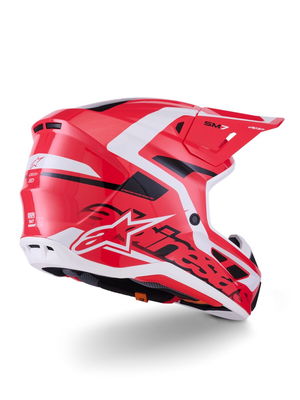 HELMET SM7 DEED RED/BLK/WH 2X