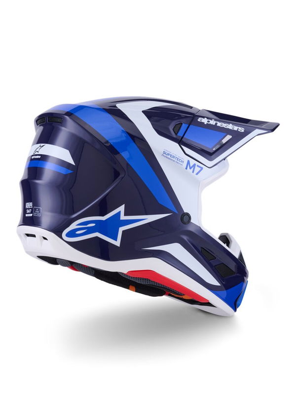 HELMET SM7 RISE BLUE/WHITE XS