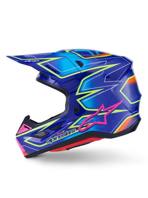 HELMET SM7 CAST BLU/YL/PINK M