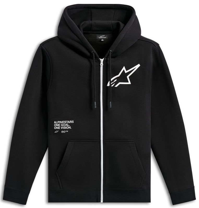 HOODIE ZIP TRANSVERSE BLACK M