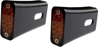 MARKER LED BLK AMBER ST