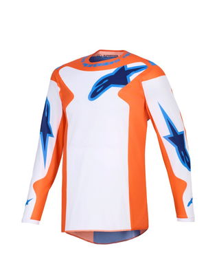 JERSEY FLUID GRID ORAN/BLUE L