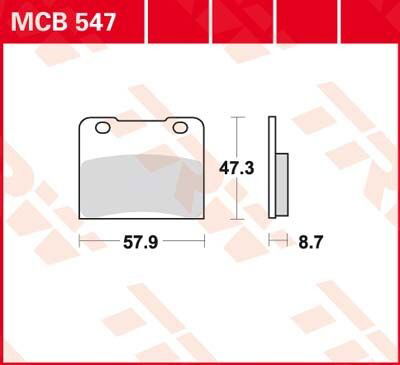 BRAKE PAD ORGANIC STREET