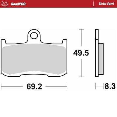 BRAKE PAD SINTER SPORT REAR