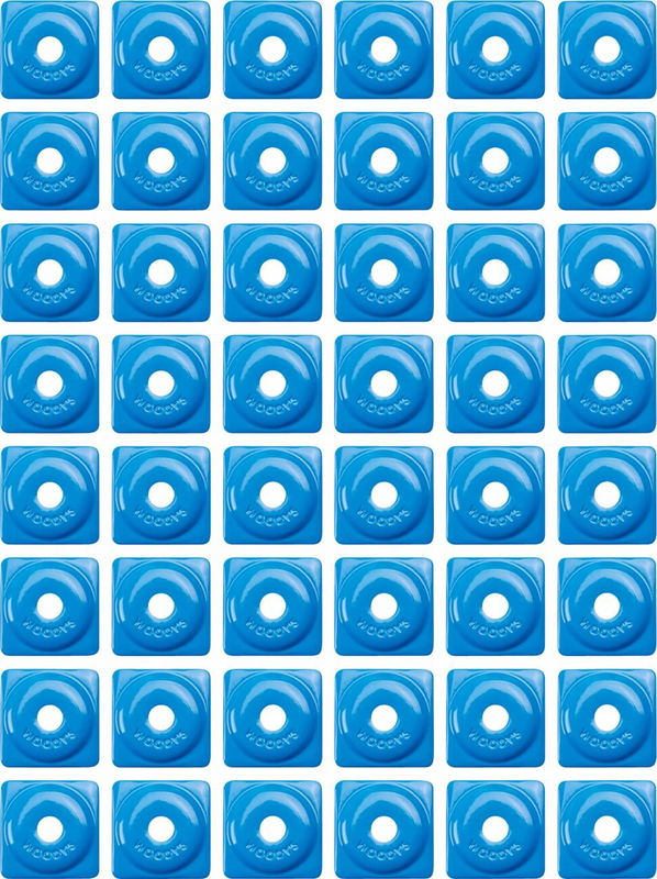 BACKER SQ ALM BLUE 48PK
