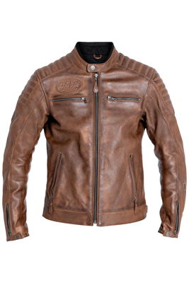JACKET DEXTER LEATHER BROWN SM