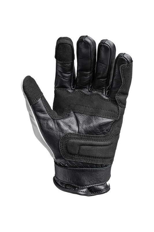 GLOVE TRACKER RACE LEATHER WHI