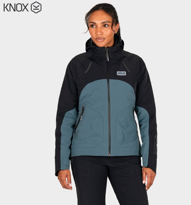 JACKA KNOX MODRA WATERPROOF DAM SVART/BLÅ M