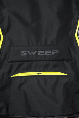 Sweep Outback vt jacka, svart/gul, 6XL, D-mått