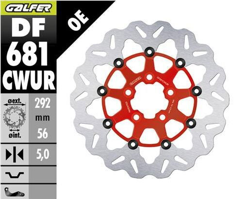 BRAKE DISC FLOAT WAVE RED