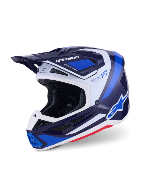 HELMET SM7 RISE BLUE/WHITE 2X