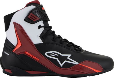 SHOES FASTER-4 BK/WH/DK RD 12
