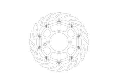 BRAKE DISC MINI FLAME FRONT