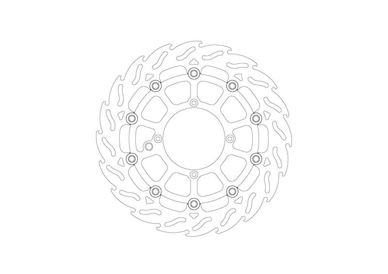 BRAKE DISC MINI FLAME FRONT
