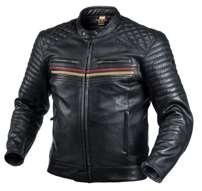 Sweep Scrambler skinnjacka, svart/beige/rödbrun, L