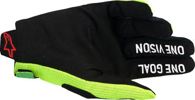GLOVES RADAR PRO GRN/YELL/PNK