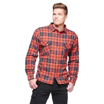 Sweep Manitou MC flannelskjorta, orange, M