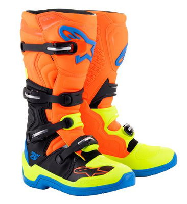 Alpinestars Stövel Tech 5 Orange Fluo/Blå/ Gul Fluo 45,5 (11)