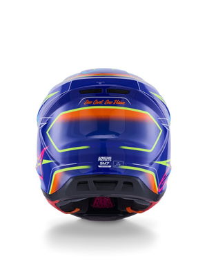 HELMET SM7 CAST BLU/YL/PINK L