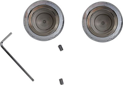 AXLE CAP FRONT CHROME