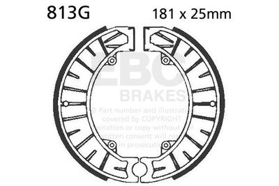 BRAKE SHOE GROOVED