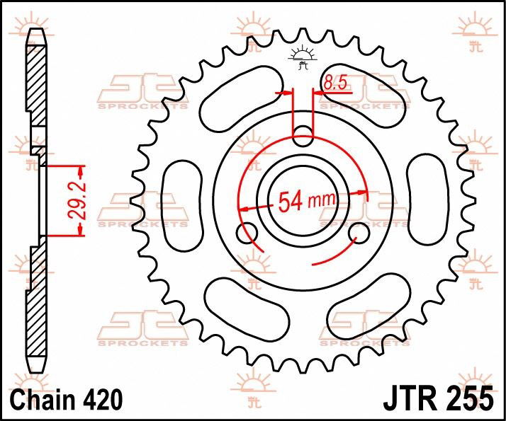 SPROCKET REAR 35T 420