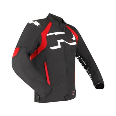STRADALE TEX WP JACKET SVART/RÖD M