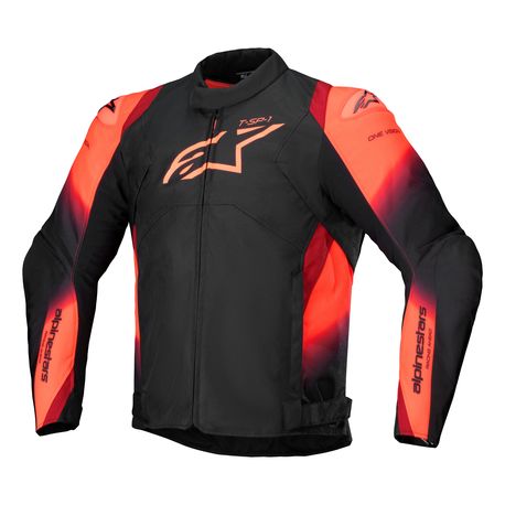 Alpinestars Jacka T-SP 1 v2 Vattentät Svart/Röd Fluo XL
