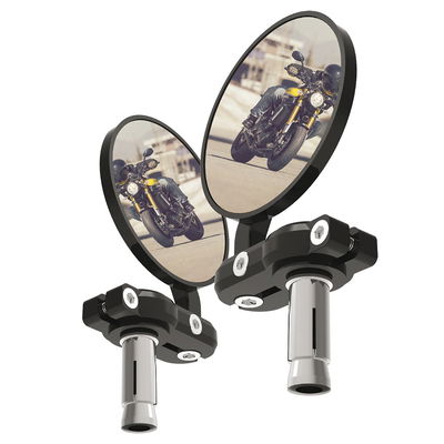 Oxford Bar End Mirrors - Black