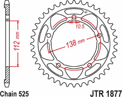 SPROCKET RR YAMAHA 45T