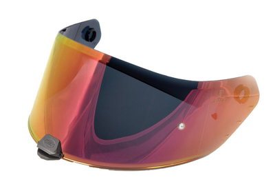 VISOR HYPER/DEVIL RED CHROMED